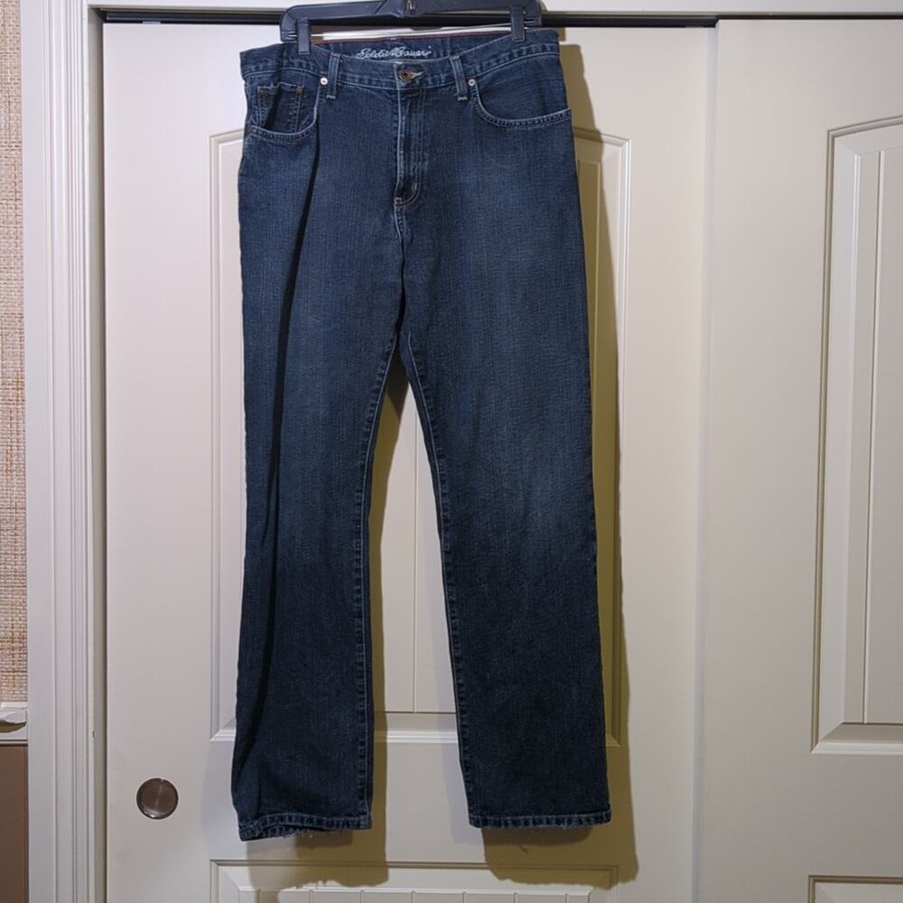 Eddie Bauer Relaxed Fit Made in USA 100% Cotton Jeans Men's Size 34x34